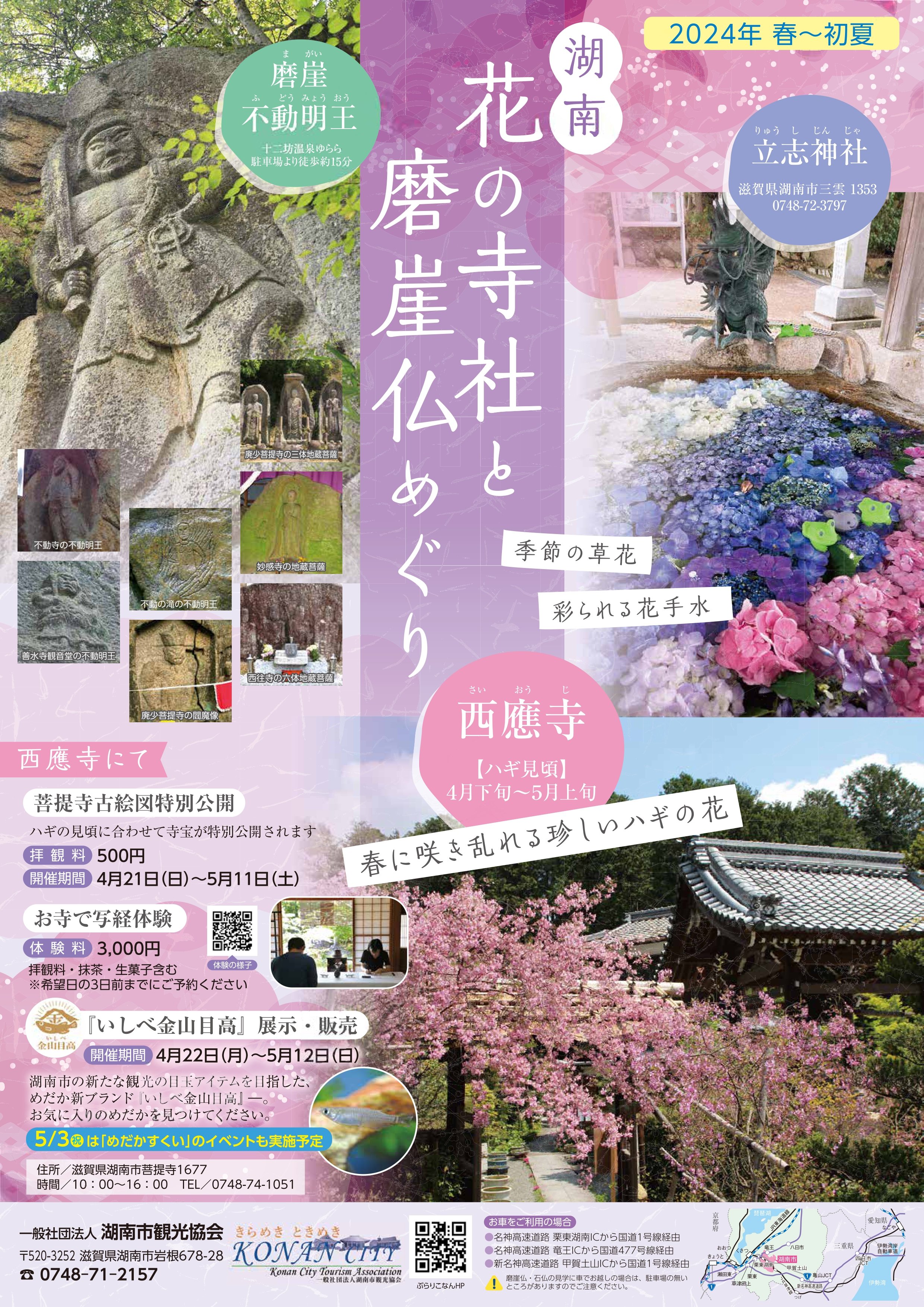 湖南　花の寺と磨崖仏めぐり(2024春～初夏)