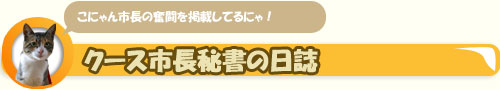 こにゃん市長秘書の日誌