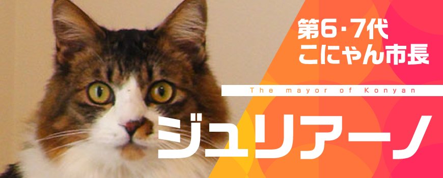 第6、7代　こにゃん市長　ジュリアーノ